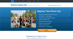 Desktop Screenshot of budapestsegwaytour.com